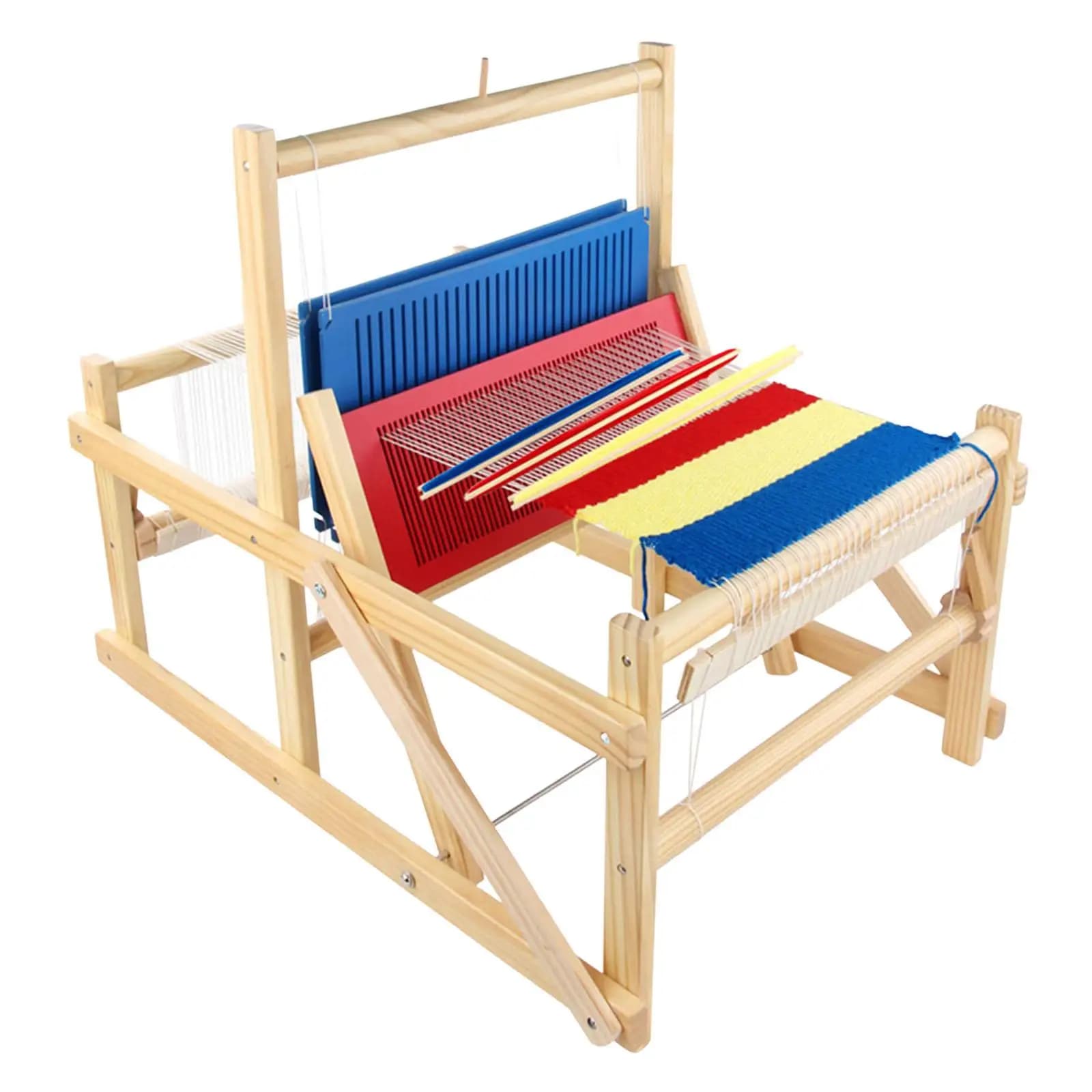Weaving Loom for Kids and Adults Wooden Weaving Loom Educational Hand Knitting DIY Art Crafts Intellectual Toys for Kids Gift