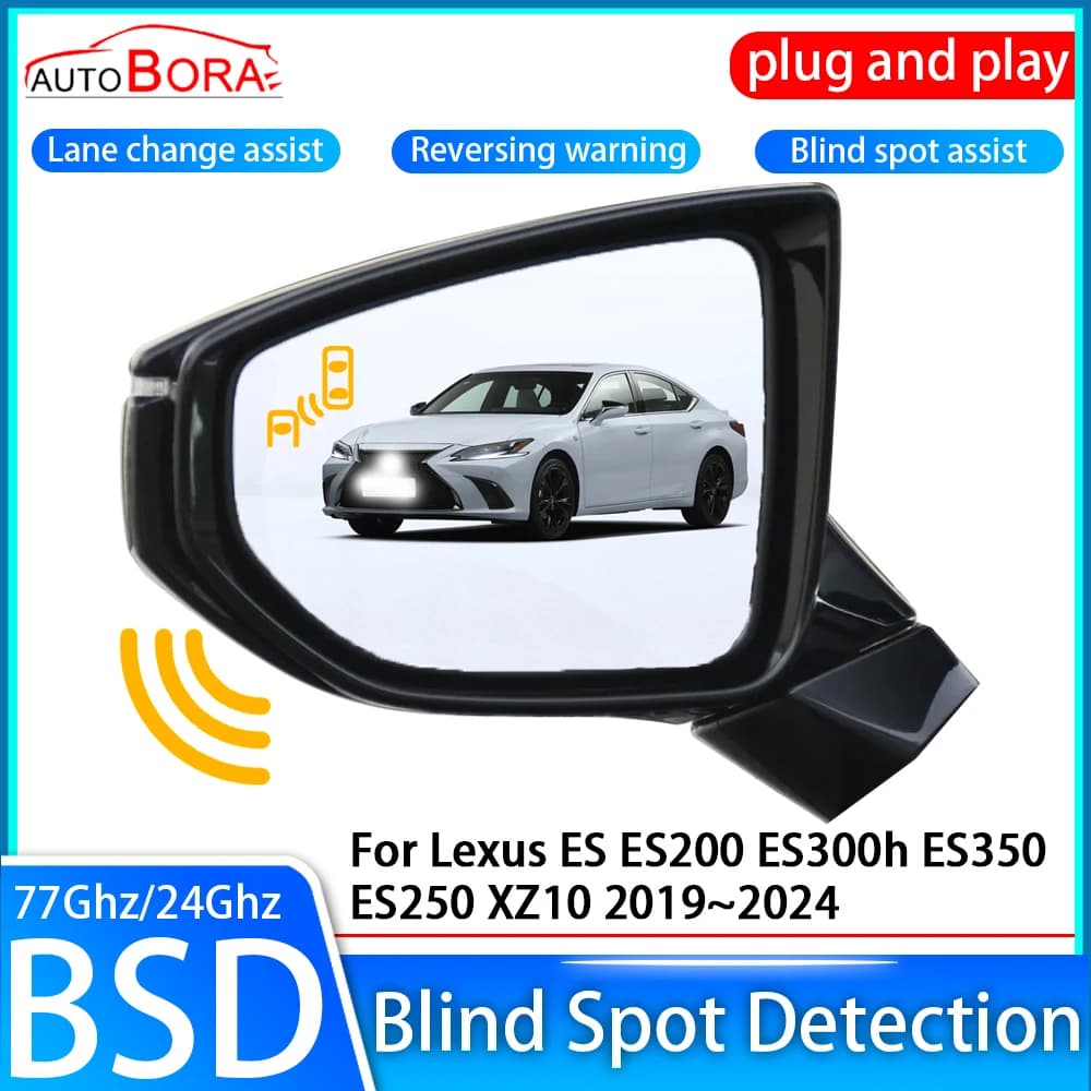 Car Blind Spot Detection System BSD BSA Sensor Drive Rear Mirror Monitoring for Lexus ES ES200 ES300h ES350 ES250 XZ10 2019~2024