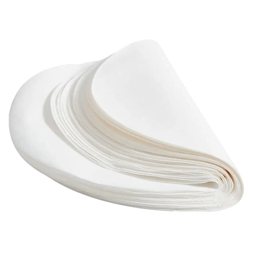 100Pcs Soup Oil Absorbing Paper Round Food Grade Kitchen Oil Blotting Sheets for Air Fryer Frying Stewing Baking Greaseproof