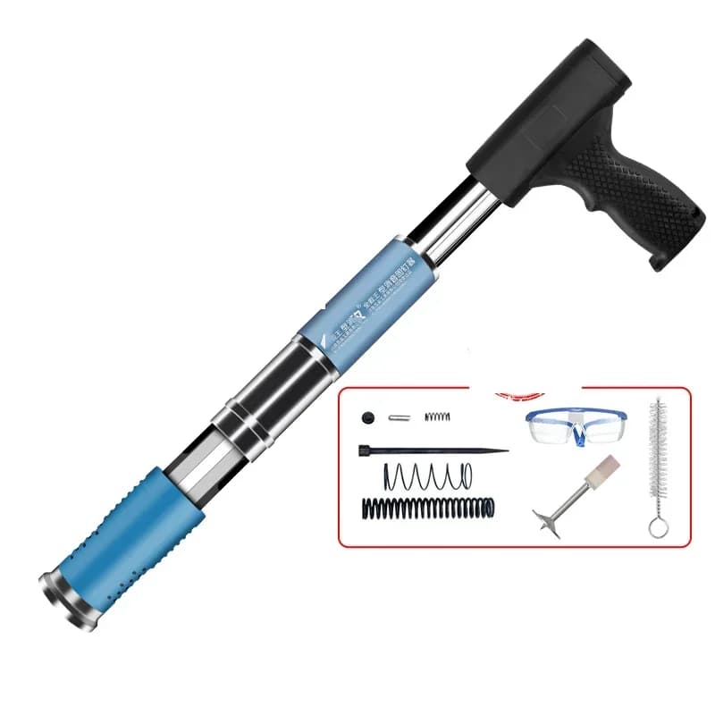 Nuovo piccolo strumento di installazione per vaiolo silenziatore pistola sparachiodi integrata pistola sparachiodi automatica regolabile per la lavorazione del legno chiodi decorativi Stee