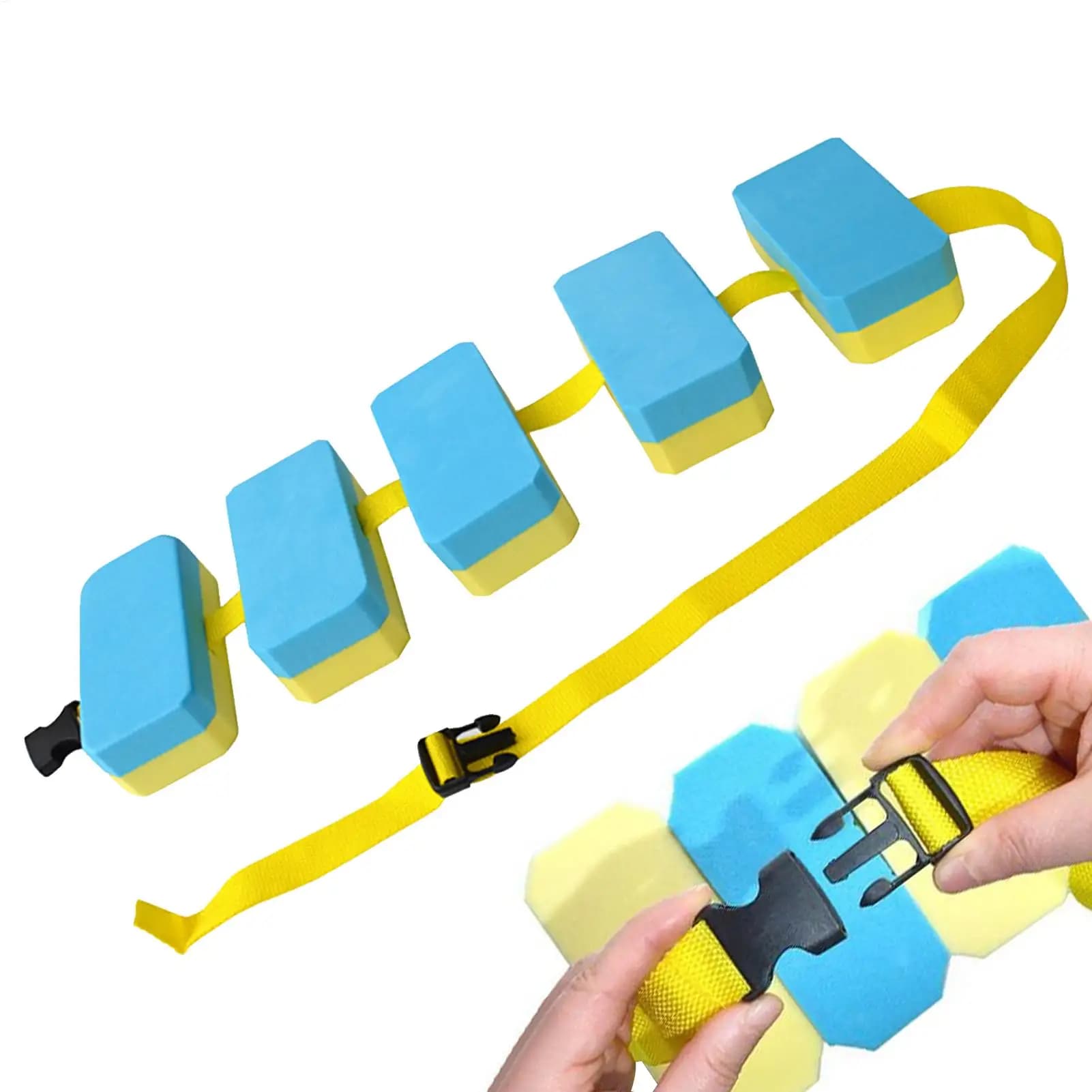 Kids Swim Training Belt Floatie Adjustable Floating Board EVA Foam Pad for Pool Swimming Water Aerobics Detachable Buoyancy Aid