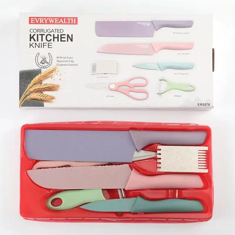 Kitchen Knife Kitchen Knife Set Kitchen Knife Colorful Kitchen Knife for Fruit Chef with Vegetable Scissors Cooking Tool for Macaron for Home Use