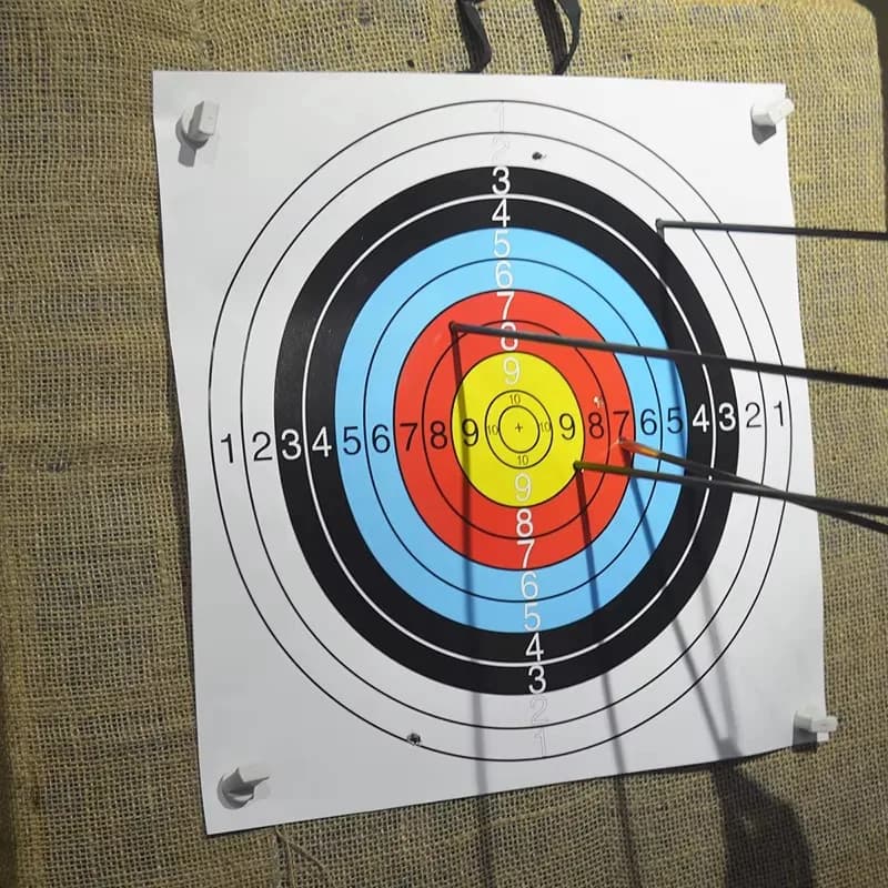 VV-40X40cm Archery Target Paper for Arrow Bow Shooting Hunting Practice High Visibility Practice Training Bow Arrow Darts