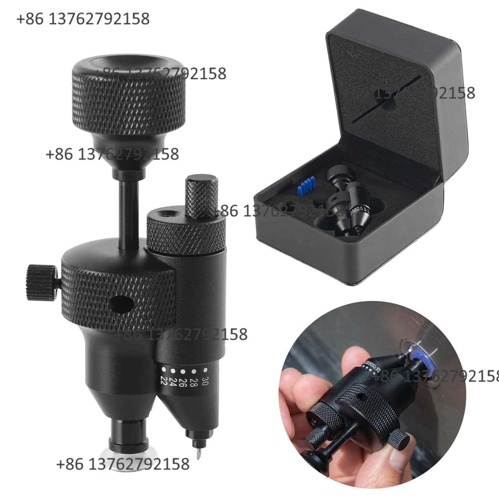 Adjustable 18-32mm PDC Parking Sensor Hole Cutter Auto Detailing Cutting Tool For PPF Vinyl Car Wrap Window Tint
