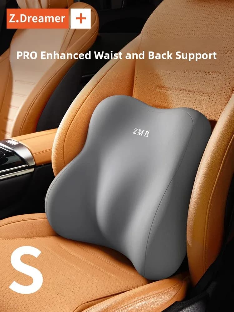 Cuscino di Supporto Lombare per Auto, Cintura Protettiva per la Schiena, per Lunghe Sedute, in Memory Foam, Stile Semplice, per l'Inverno