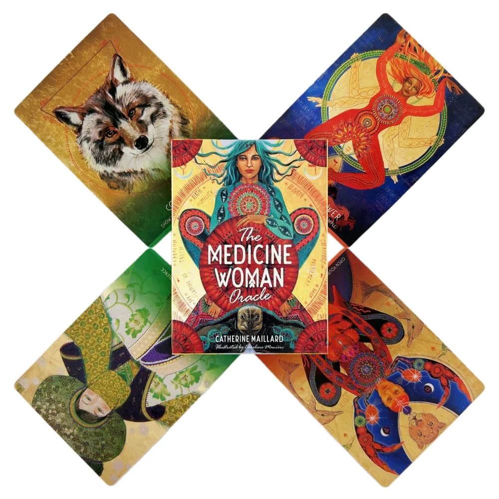 The Medcine Woman Oracle Cards Classic Wisdom Divination Visions Tarot Giochi da tavolo Mazzo Party Playing Edition