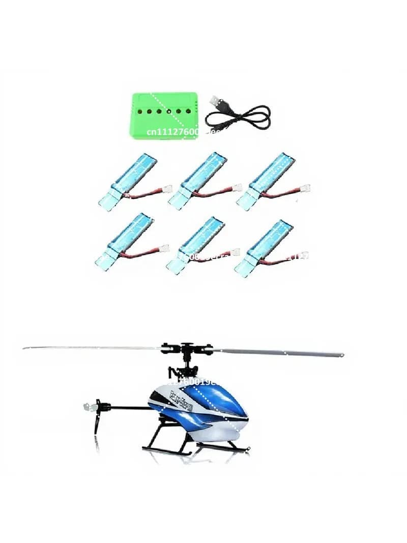 6PC 3.7V 520mAh 30C Li-Po Battery with USB Charger for K110 K110S V930 V977 RC Helicopter Spare Parts