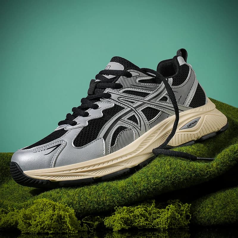 Streamline Jogging Sneakers Bendable Midsole for Pavement Run Park Fitness and Open-air Daily Outdoor Training