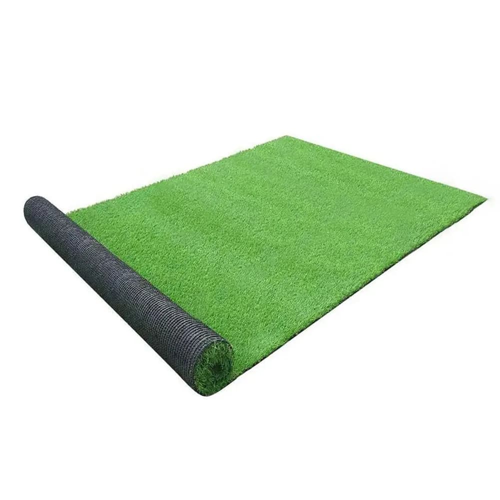 1 Pezzo di Erba Sintetica 1x2m/0,5x1m per Giardino Esterno, Tappeto Erboso Artificiale Verde Spesso, Decorazione per Feste, Erba Finta in Plastica
