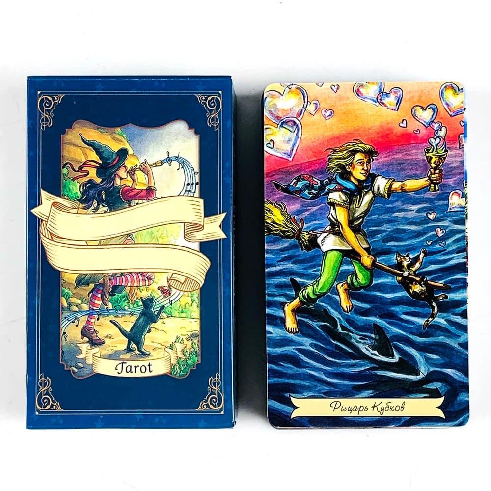 Nuova versione russa Tarocchi Misterioso gioco da tavolo per divinazione, gioco di carte per riunioni di famiglia Regali di Halloween e Natale