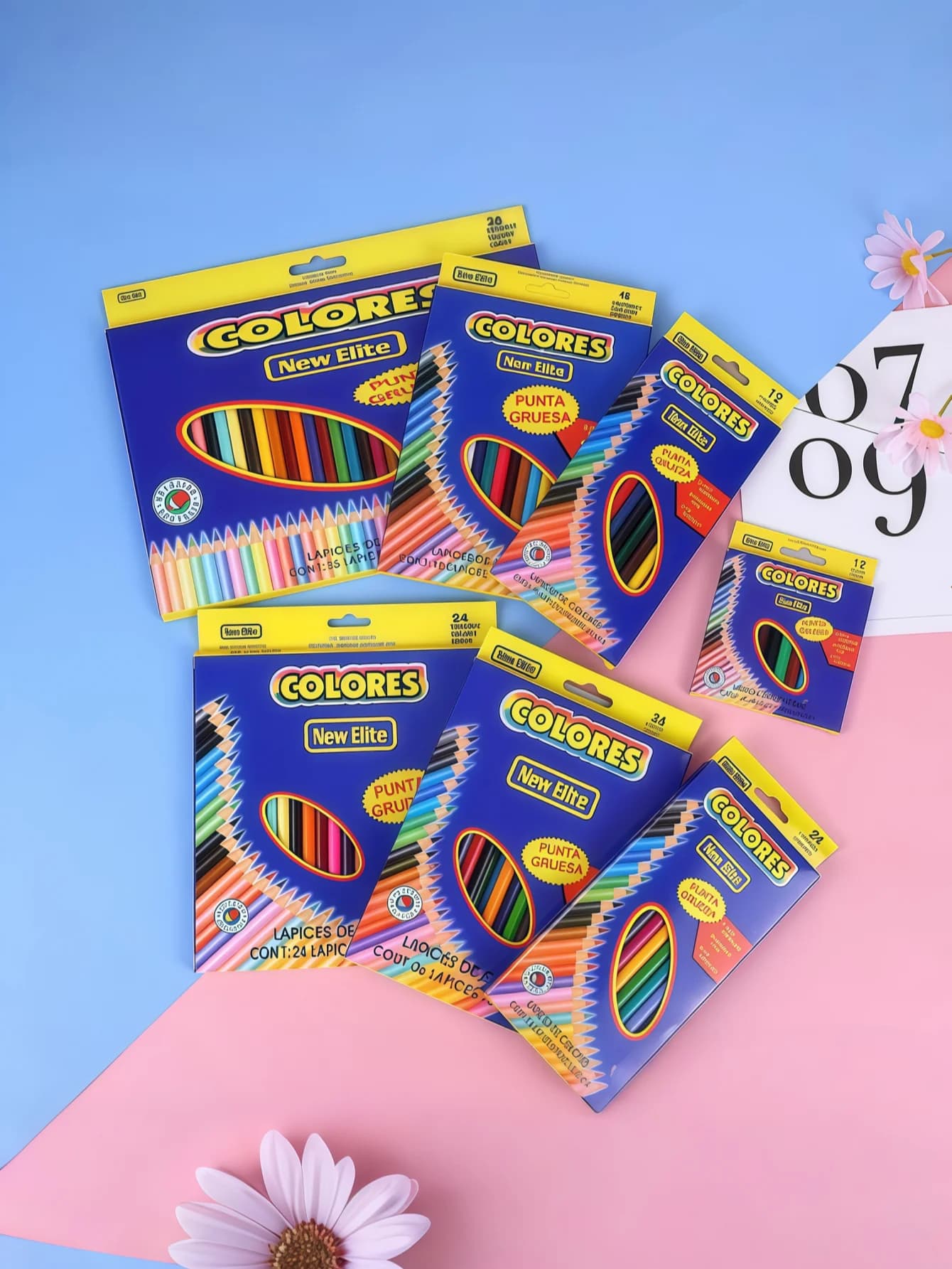 Colored Pencil Blue Butterfly Children's Painting Pen Primary School Student Pencil Set Oil-Based Colored Pen