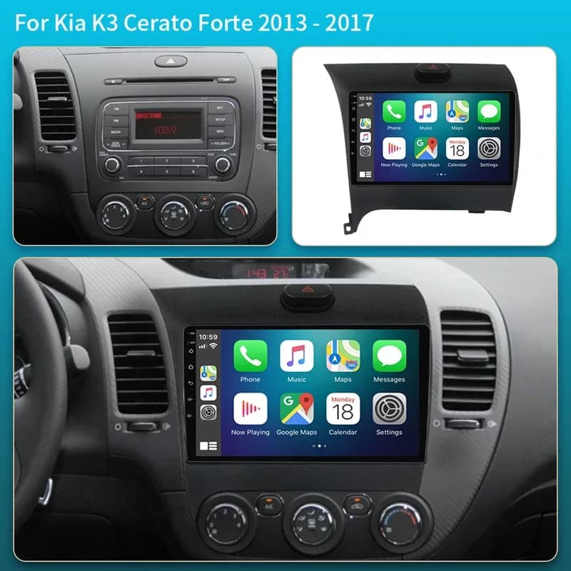 5G WIFI Car Multimedia Video For Kia K3 Cerato Forte 2013-2017 dvd 2 din Android 15 Auto Carplay Radio Stereo GPS BT