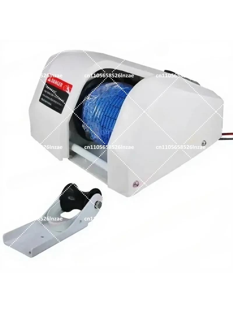 Marine Electric Anchor Winch for Saltwater Fishing Boat, Heavy Duty 12V 24V Boat Anchor Winch with Remote Control