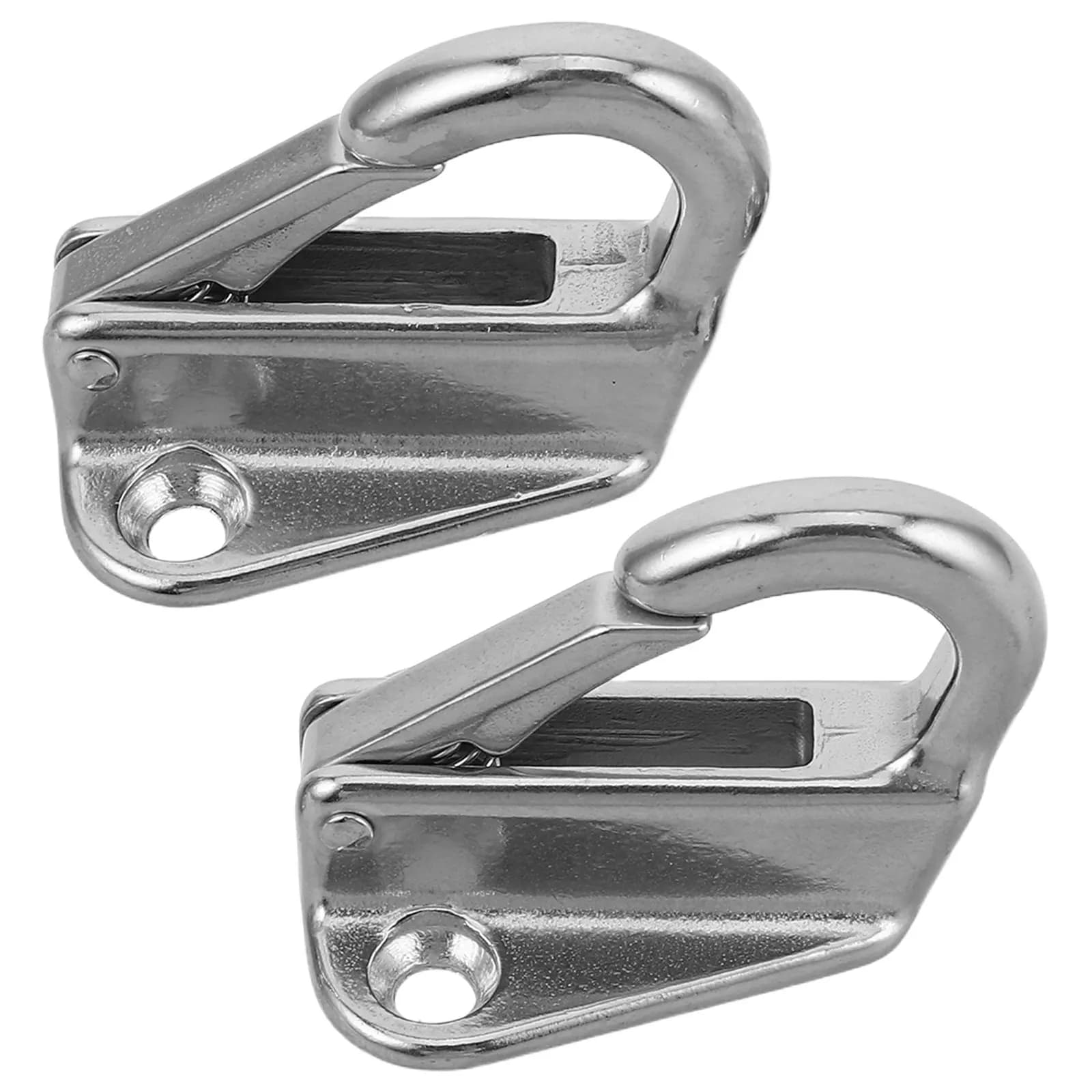 2 Set di Ganci Marini a Molla in Acciaio Inossidabile 316, Ganci per Corde Nautiche, Ganci per Tavole, Clip a Scatto, Accessori per Barche e Camion