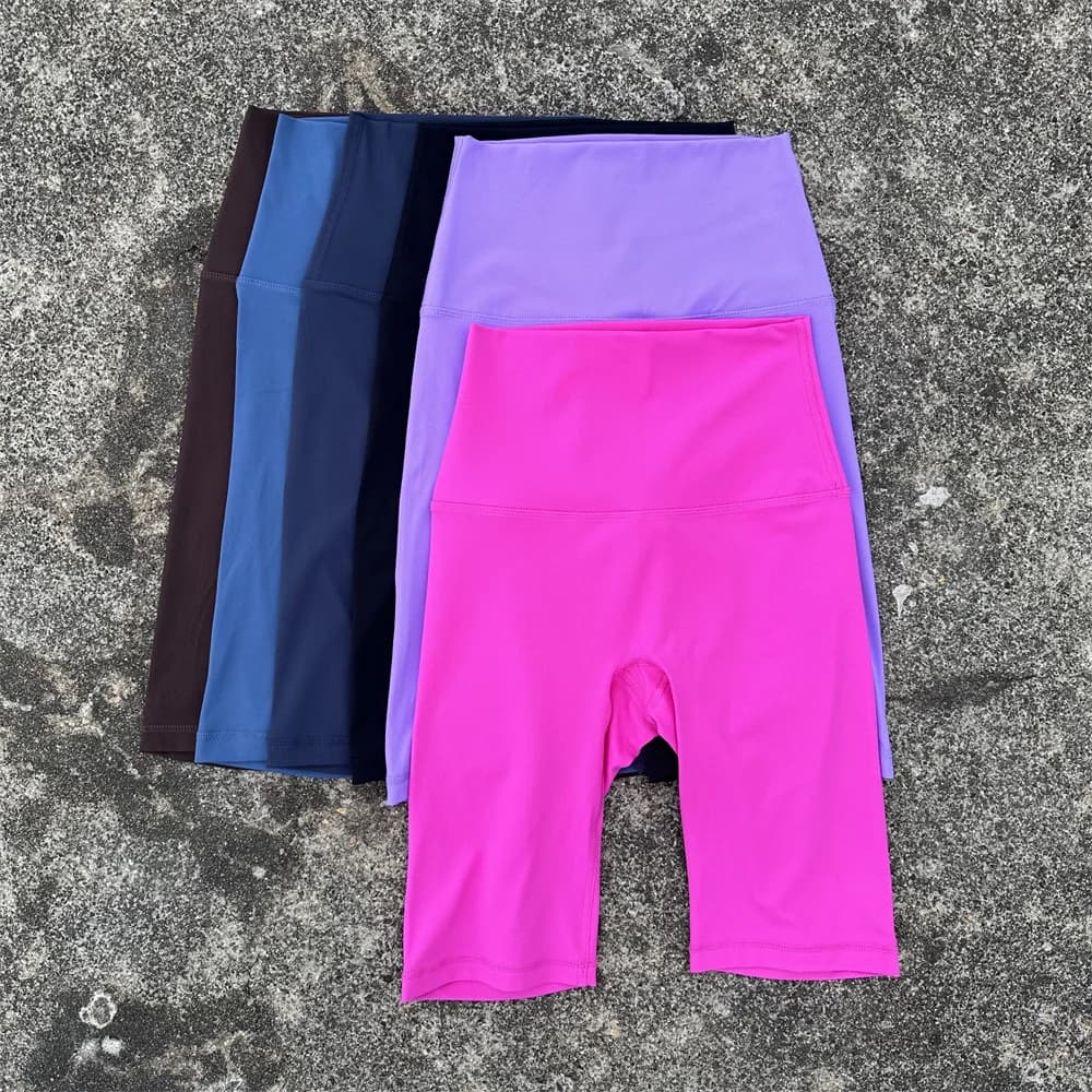 Solid Color Cycling Woman High Yoga Legging Short Fitness Sport Short Squatting Proof Full Training Jog AthletiC