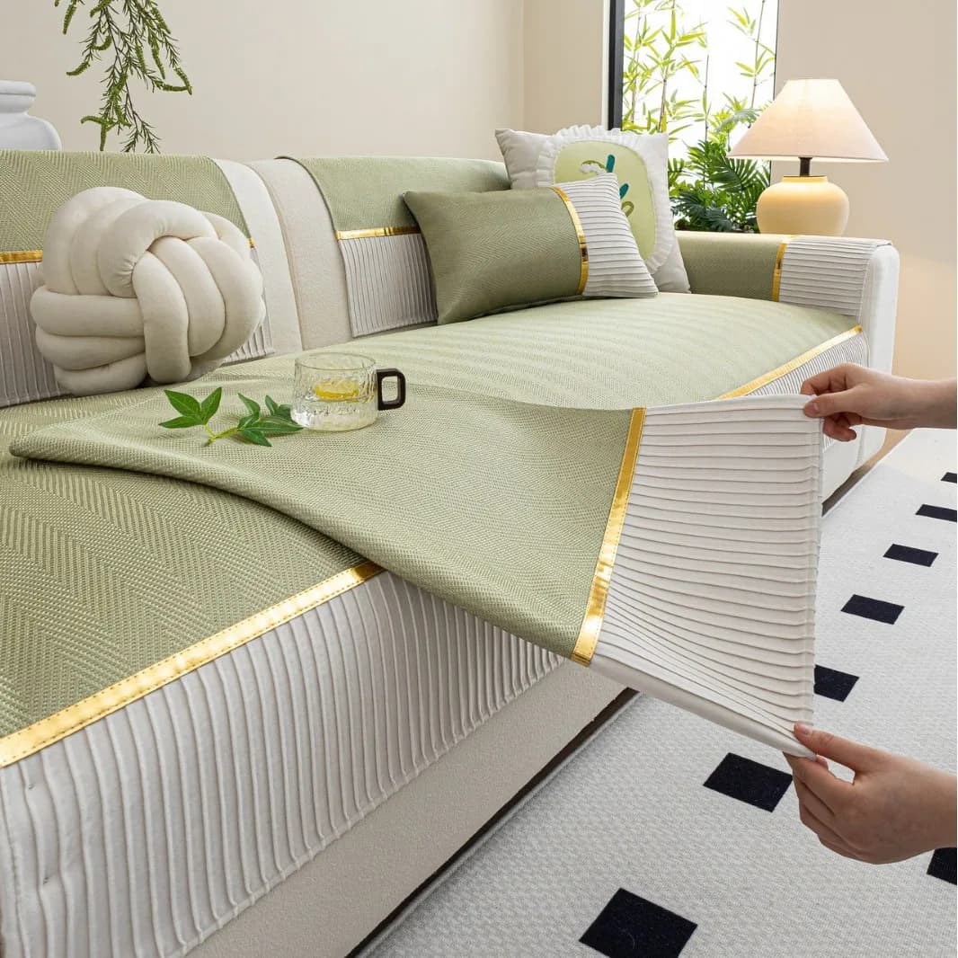 Summer Ice Silk Sofa Cover Universal Non-slip Sofa Mat Cool Feeling Mat Cushion Sofa Towel Couch Slipcovers for Living Room Home
