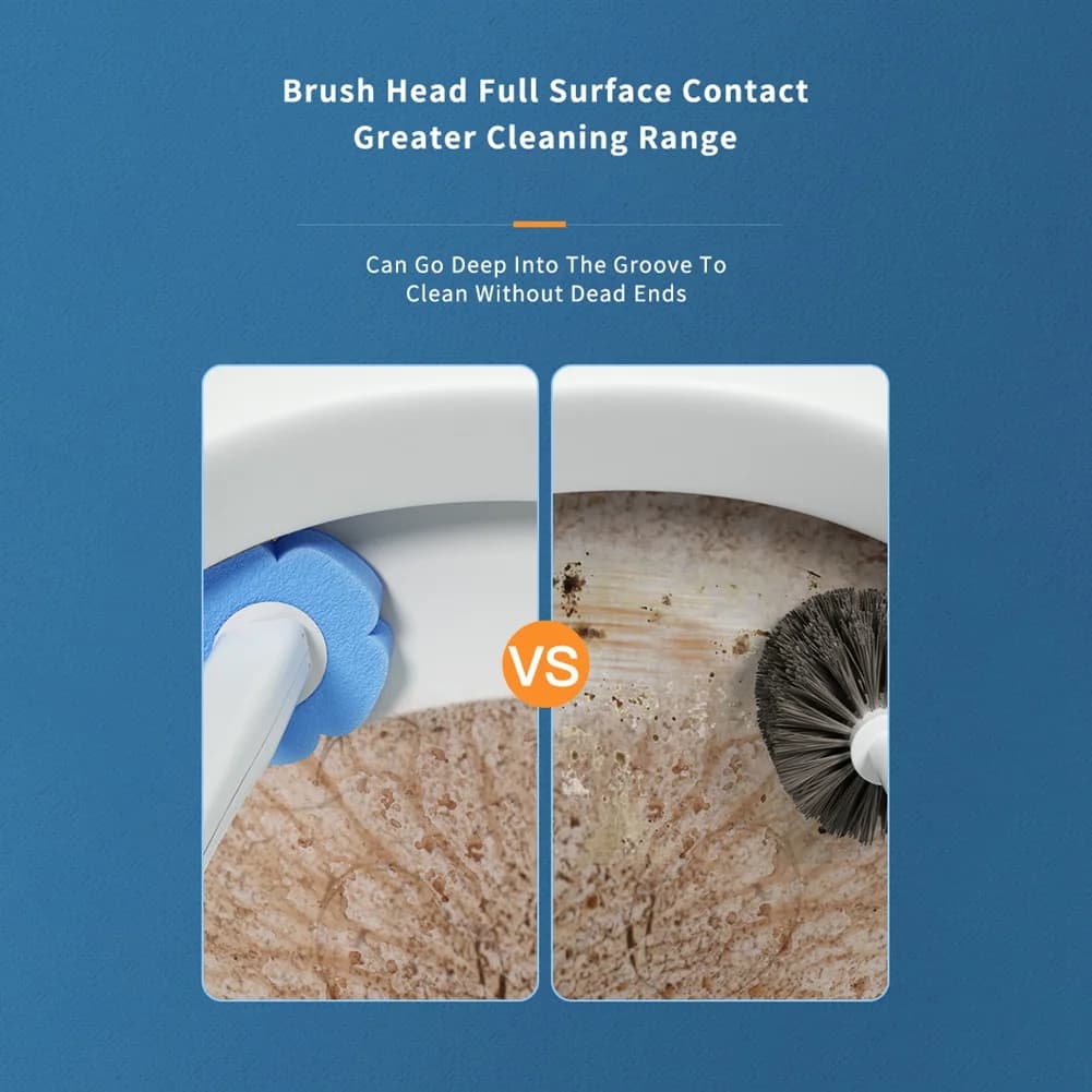 AEE8-Disposable Toilet Brush Household No Dead End Toilet Cleaning Brush Set Toilet Toilet Cleaning Artifact Not Dirty Hands