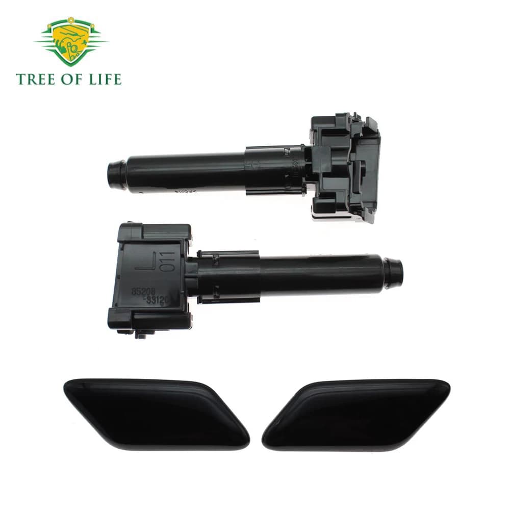 Paraurti anteriore Faro Lampada Rondella Ugello di spruzzo Pulizia Attuatore Tappo di copertura per Toyota Camry 2018 2019 85354-33020 85207-33120