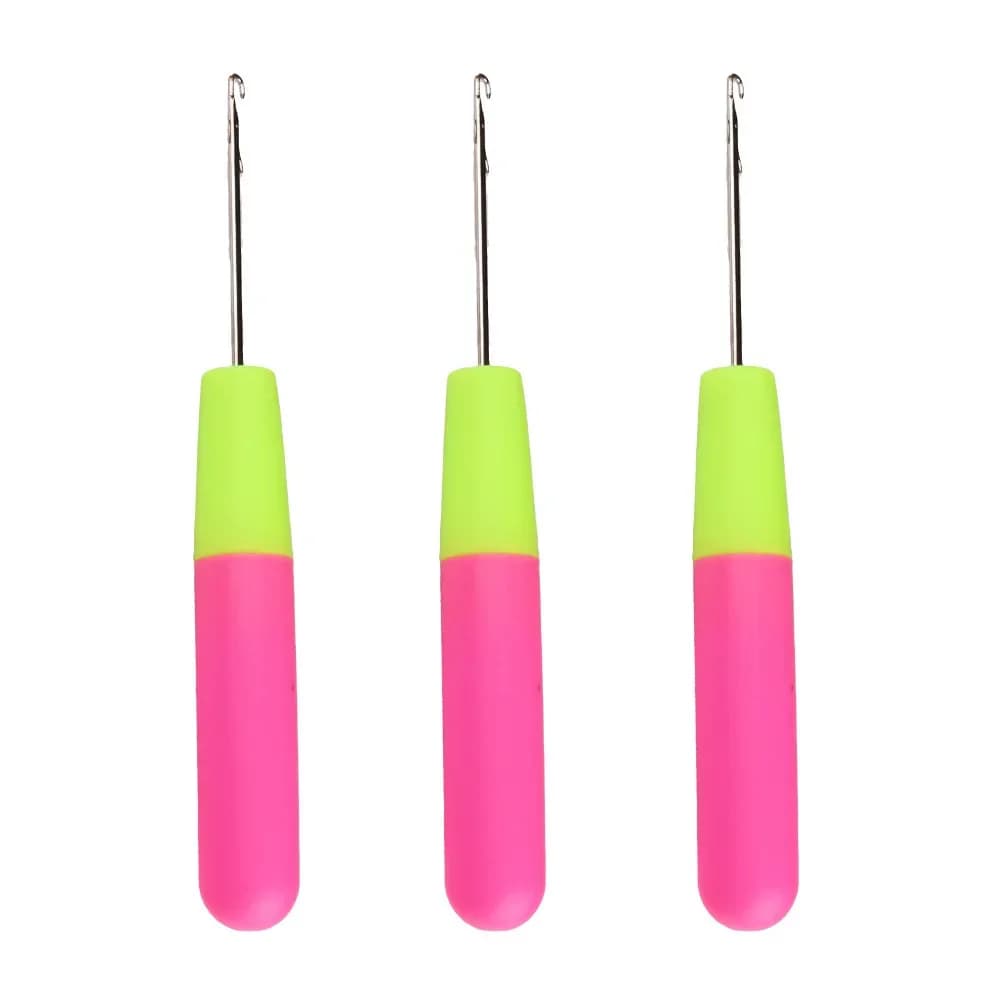 2PCS Chiusura Uncinetto Ago Maglia di Plastica Per Fare Jumbo Intrecciare Dreadlock Strumenti Per Capelli Tessitura Dreadlock Estensione