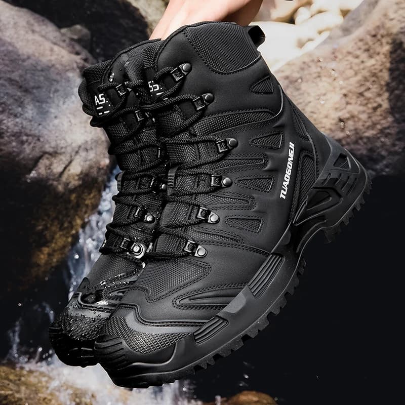 Scarpe da trekking per allenamento tattico all'aperto di grandi dimensioni da uomo per esercizi di campo e allenamento nella natura selvaggia