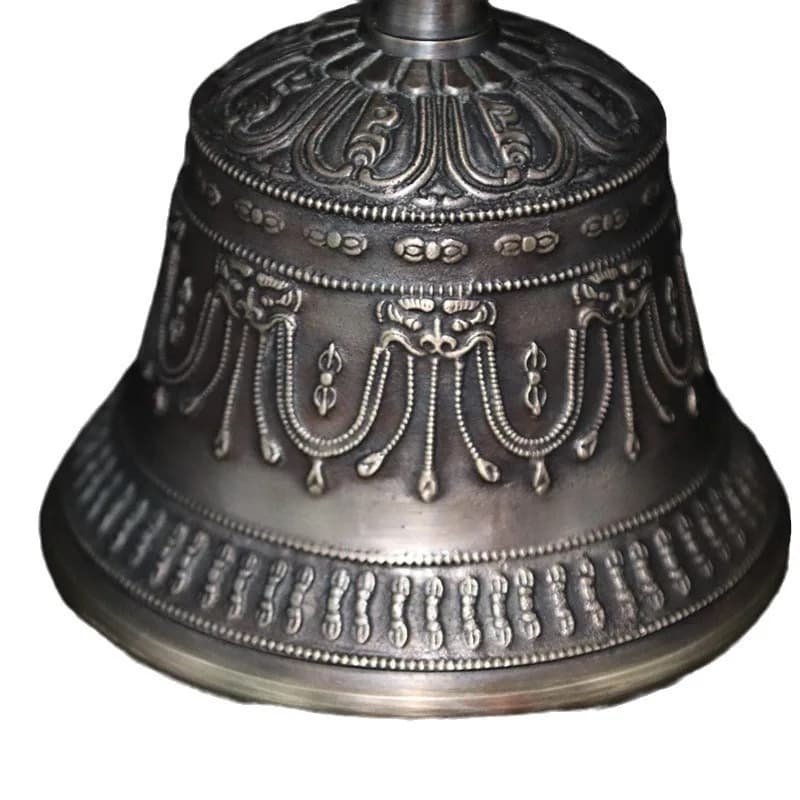 Copper Bell Bowl Accessory Tibetan Buddhist Bells Accessories Vajra Dharma Bells Bowl Parts Nepal Meditation HandBell Instrument