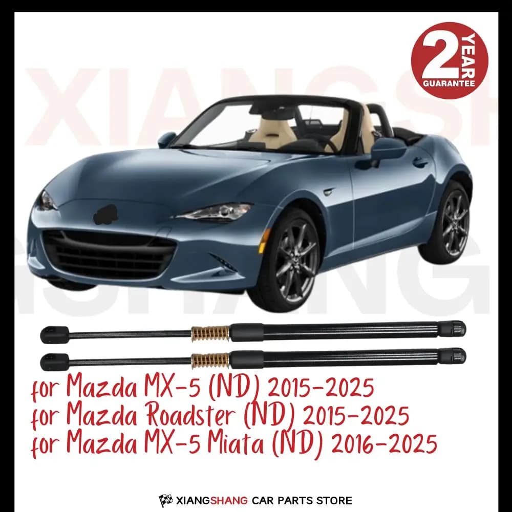2 Pezzi Ammortizzatori a Gas per Apertura Automatica Posteriore con Molla per Mazda MX-5 (ND) 2015-2025, Supporti a Gas per Bagagliaio