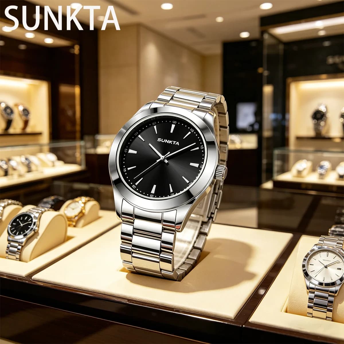 SUNKTA Nuovo Orologio da Polso Militare di Lusso per Uomo, Impermeabile, Luminoso, al Quarzo, Orologio da Uomo per Affari, Regalo per Uomo + SCATOLA