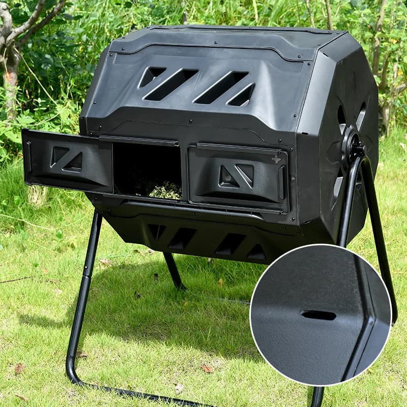 Contenitore per Compost secchio ribaltabile secchio per Compost all'aperto cortile fertilizzante organico scatola di fermentazione per foglie cadute