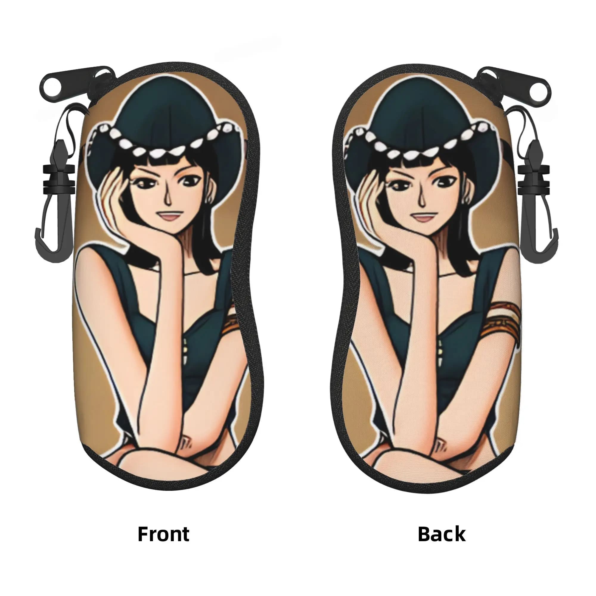 Nico Robin One Piece Shell Eyeglasses Protector Cases Men Women Sunglass Case Thriller Bark Wano Country Glasses Bag
