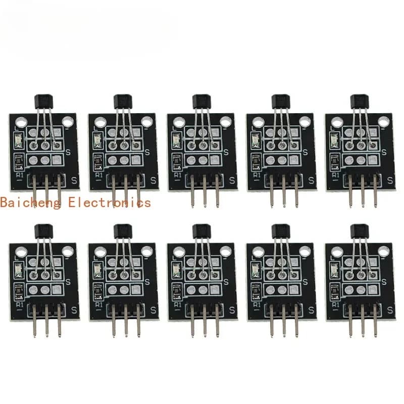 10 Pezzi Modulo Sensore Magnetico Hall KY-003 per Arduino AVR Auto Intelligenti Kit Fai-da-Te Kit Elettronico