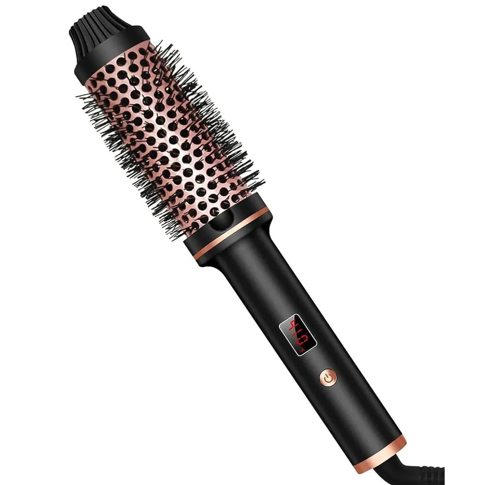3 In 1 plate for hair curler professional brush for hair heated thermal brush anti-scotting wand for curling