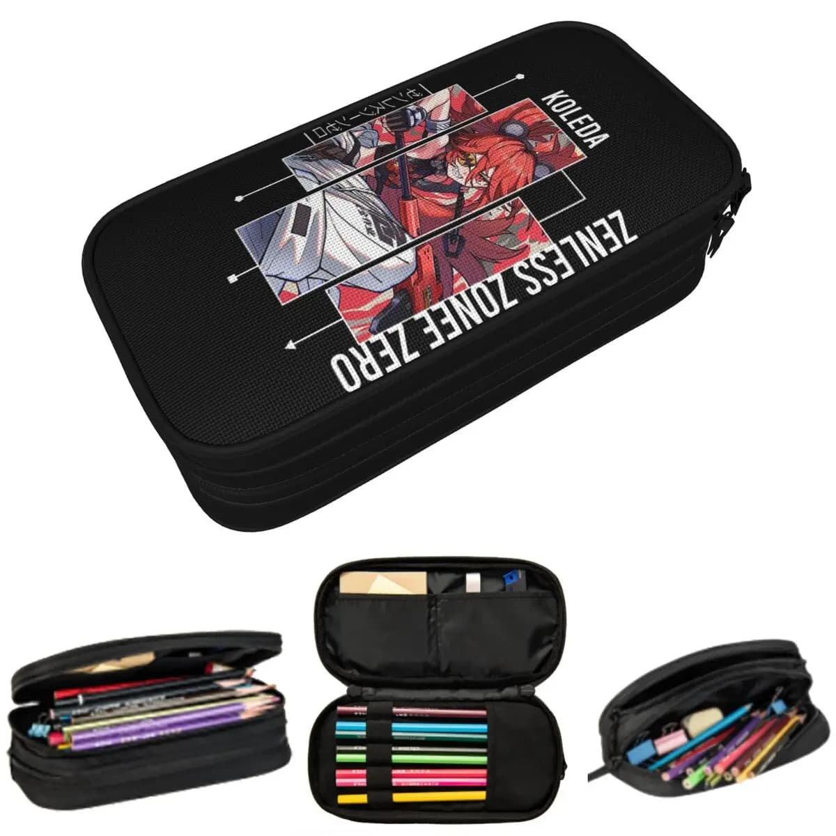 Astuccio per matite Koleida Belobog Zenless Zone Zero per ragazzi e ragazze, regalo, portapenne, borsa per cancelleria, portaoggetti per penne