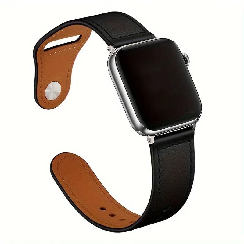 Cinturino in pelle per Apple watch Ultra 2 49mm 44mm 40mm 41mm/45mm 46mm/42mm cinturino da polso per iWatch serie 10 9 8 7 4 5 6 se