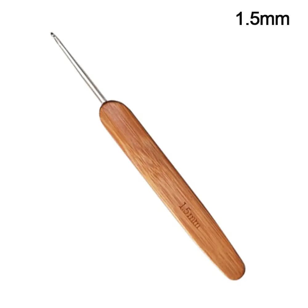 New Bamboo Wooden Crochet Hooks Small Size Long Knitting Needles Crochet Needles Scarf