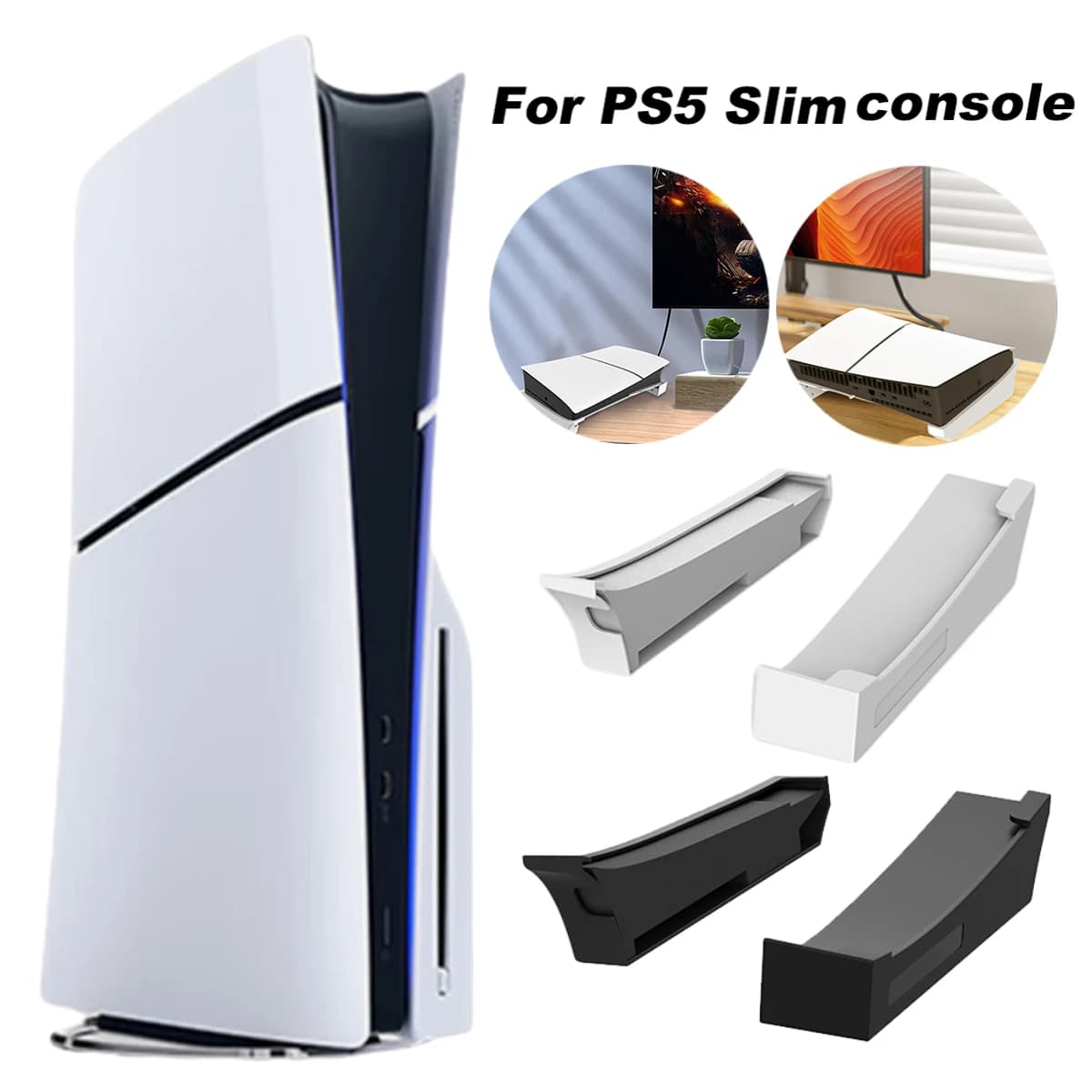 Supporto orizzontale per supporto Base per Console di gioco sottile PS5 per Playstation 5 disco sottile e accessori per Console in edizione digitale