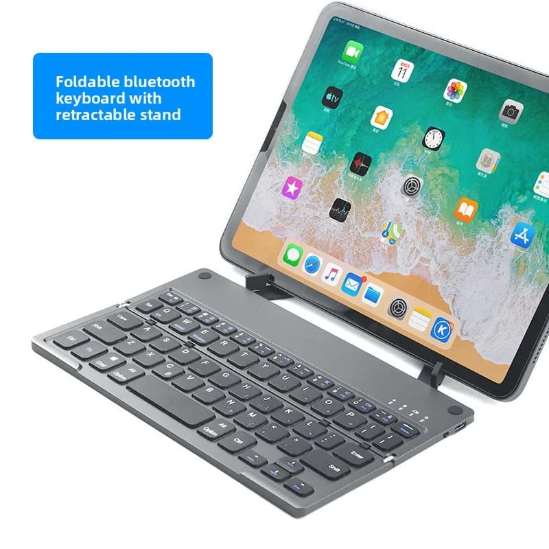 Mini tablet ultrasottile per computer cellulare B048 con tastiera Bluetooth wireless bifold portatile con supporto per ufficio generale