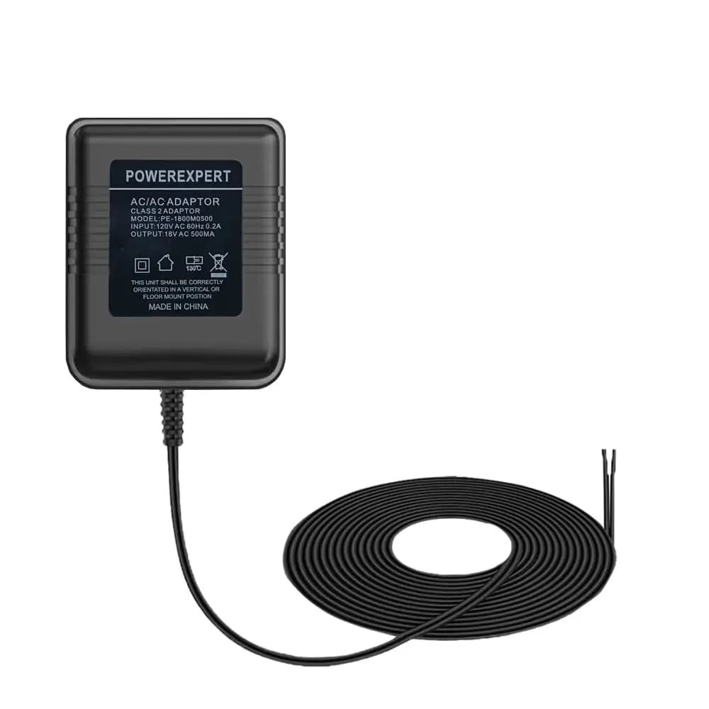 Adattatore 18V 500mA per Videocitofoni, Compatibile con Ring, Nest, Zmodo e Altri - Cavo Lungo