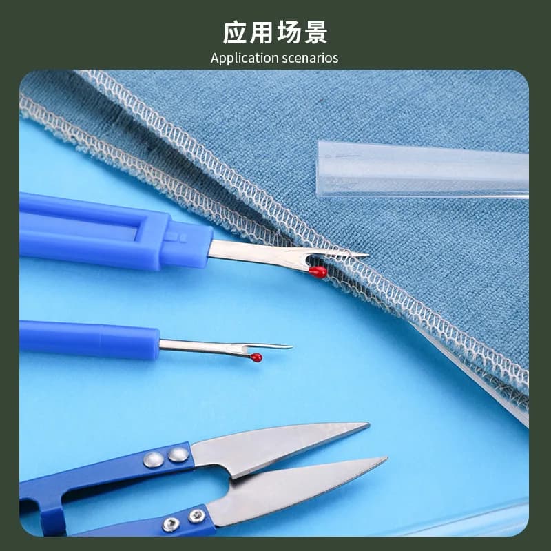 Sewing Seam Ripper Kit Blue Sewing Stitch Thread Unpicker Cutter Remover for Sewing Crafting Needlework Embroidery Tool2026
