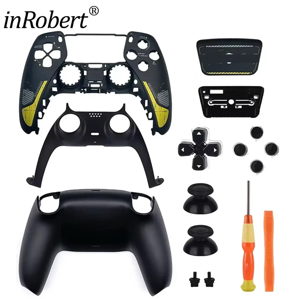 Per PS5 Controller di gioco Sostituzione anteriore posteriore Shell Custodia Cover Touch Panel Pulsante di cristallo BDM - 010 020 030 040 050