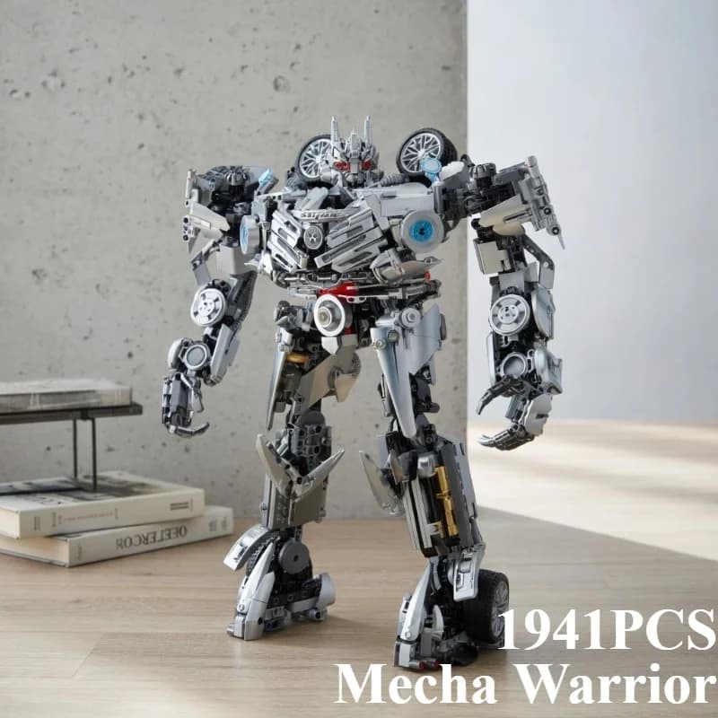 1941 Pezzi Mecha Warrior Building Blocks, Modellino Auto Sportiva da Città, Ornamenti da Collezione, Mattoncini Giocattolo, Giocattoli Fai-da-te da Assemblare, Ideali per Regali