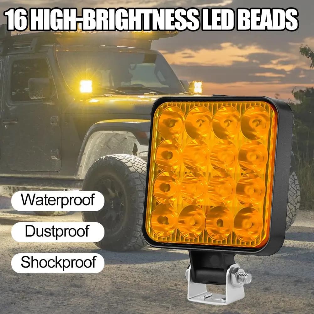 Faro da lavoro a LED per auto Faro da guida fuoristrada Accessori per auto per camion Auto SUV Barca Trattore Fari a LED M0D8