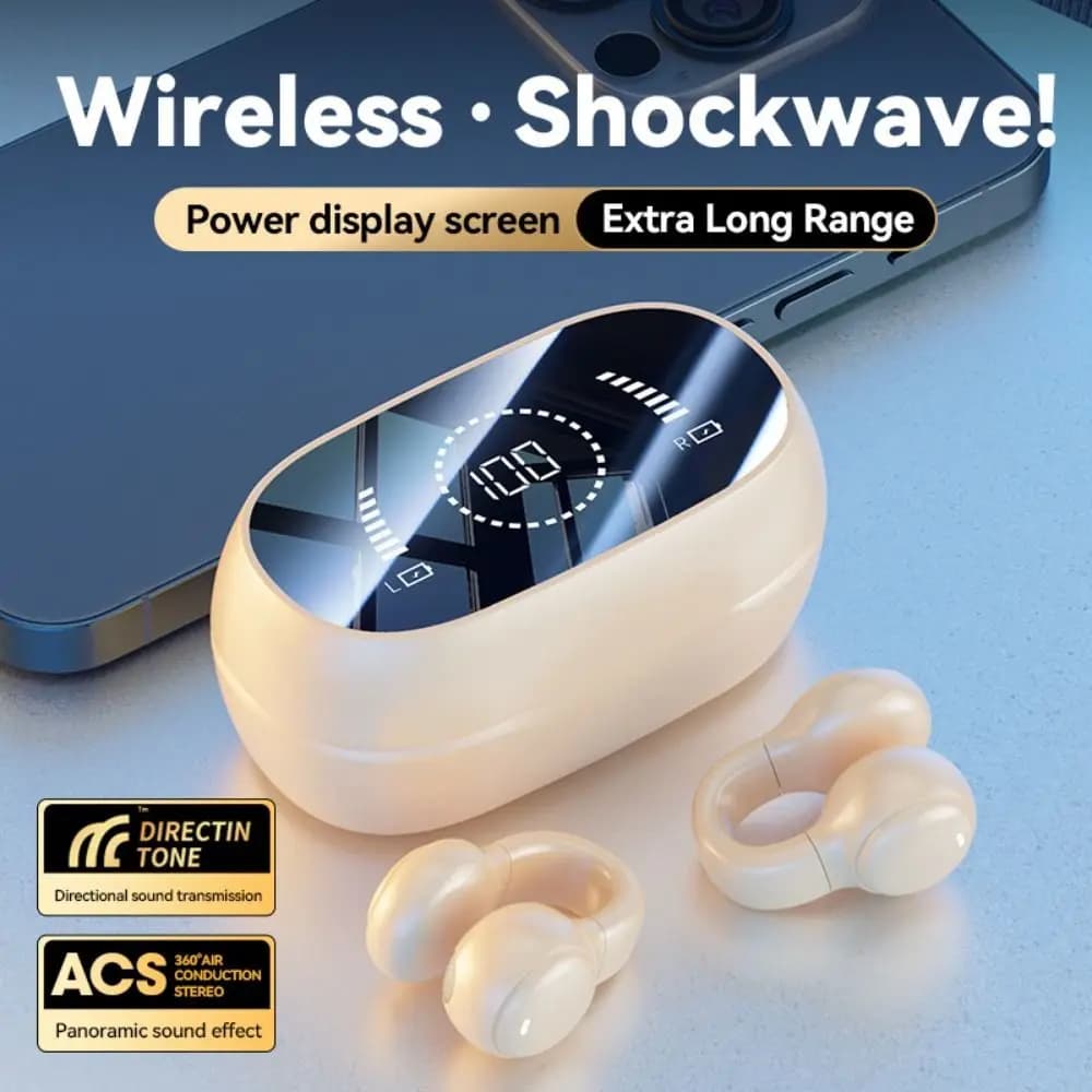 Oxa Conductor with Charging, Bluetooth 5.4 Open Ear Wireless Headphones, Long Battery Life, Noise Reduction