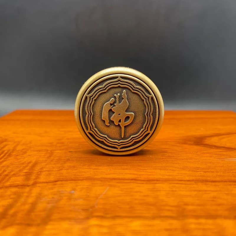 Ottone Prajna Paramita Cuore Sutra Artefatto antistress Decorazioni per la casa Ornamento Girevole Fidget Spinner