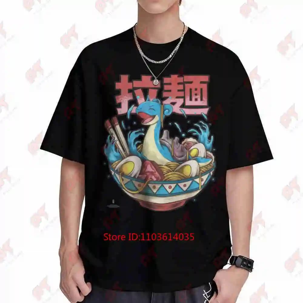 Lap Ramen Anime Short Sleeve Tee 100% Cotton T-Shirt