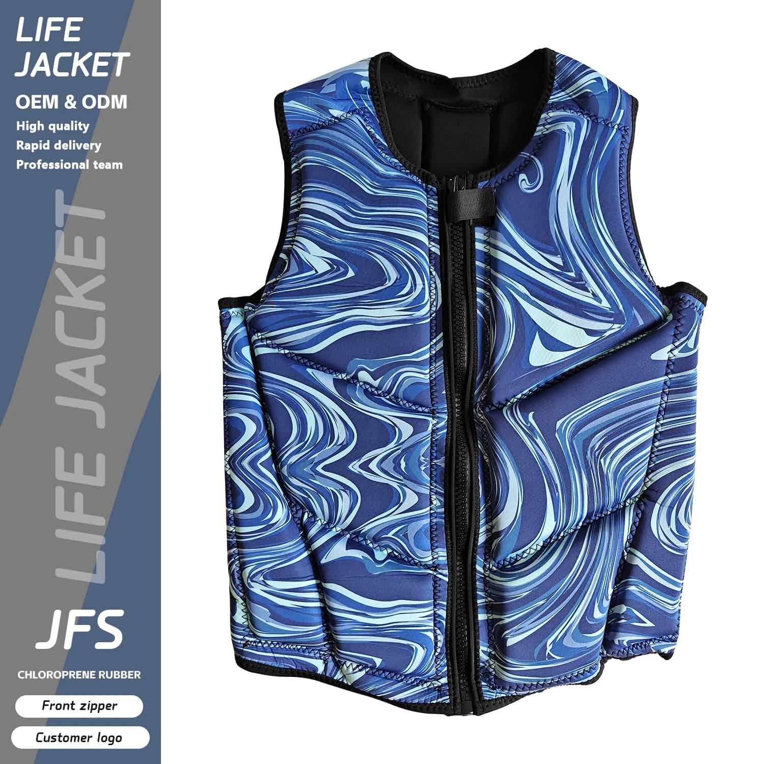 Giubbotto salvagente in neoprene all'ingrosso Giubbotto salvagente in PVC EPE PFD per wakeboard Immersioni Nuoto Snorkeling Surf Sport acquatici