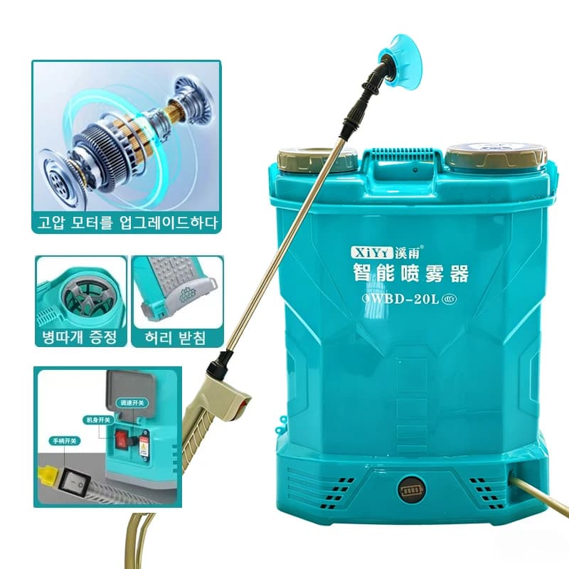 Spruzzatore Elettrico ad Alta Pressione 20A con Batteria al Litio Potenziata, Irrigatore Automatico per Giardino e Agricoltura