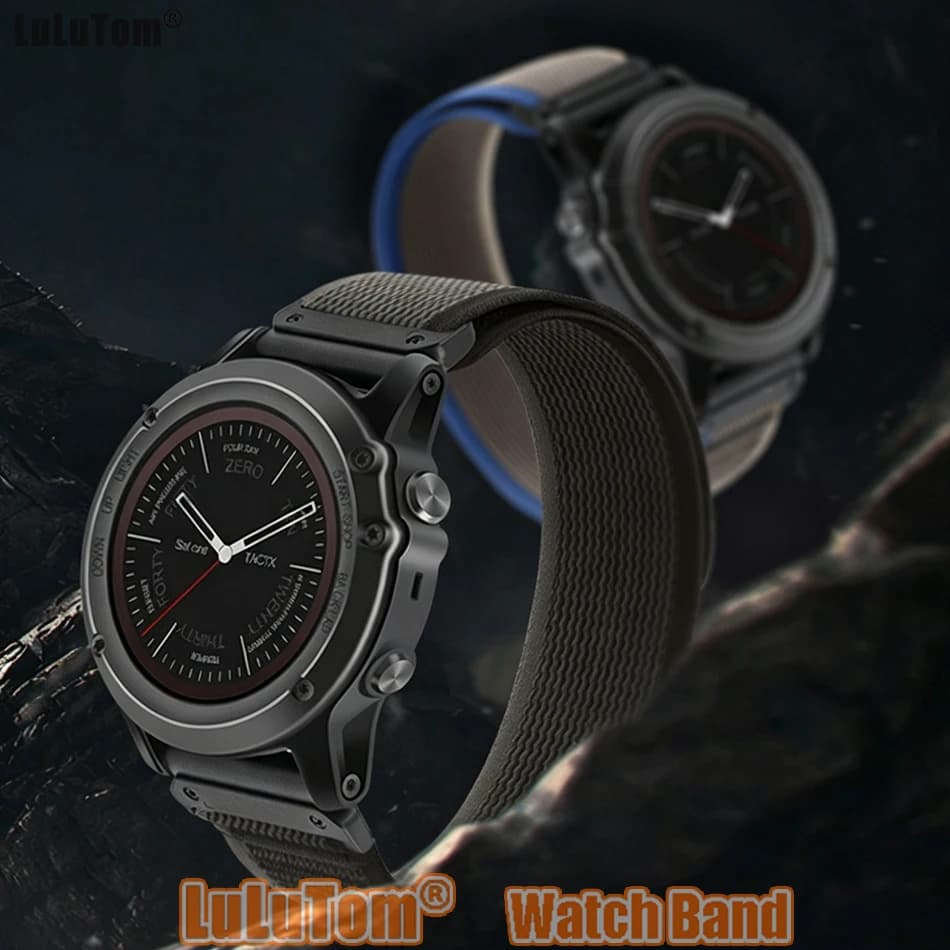 Cinturino in nylon intrecciato con velcro per orologi Garmin Fenix 8 7X Pro 6X Enduro 3, cinturino sportivo per Garmin Tactix 7Pro Instinct 2X 22/26mm