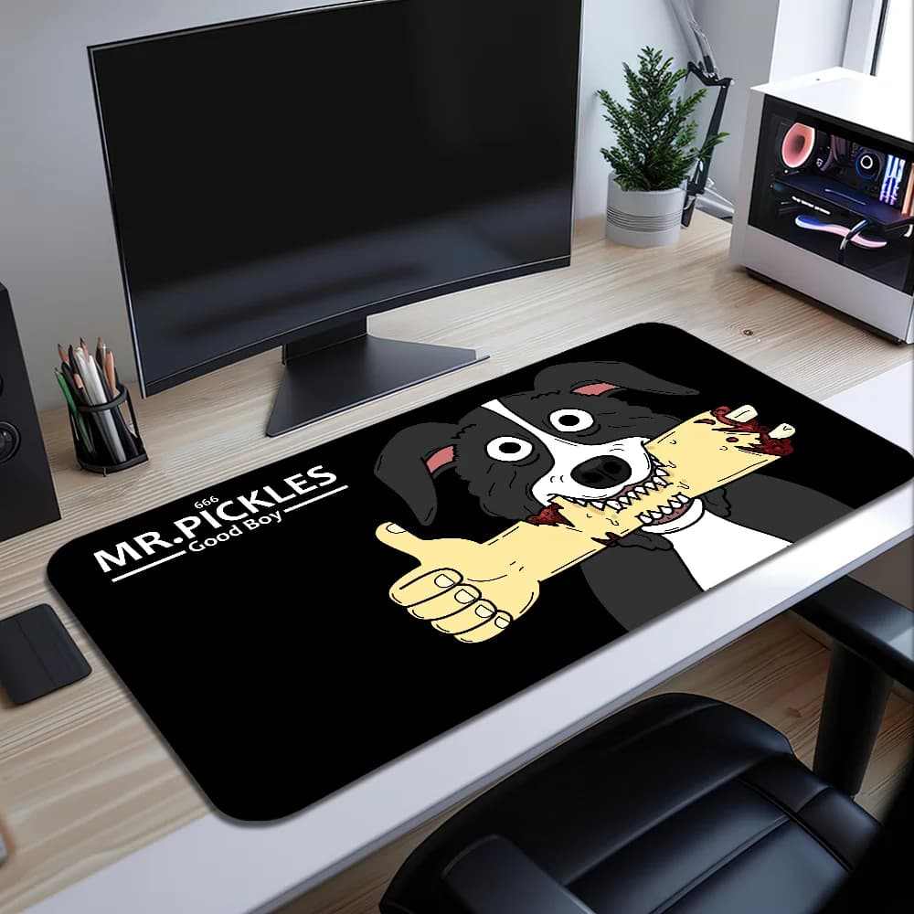Mr P-Pickles Mouse Pad Large Desk Mat Keyboard Ergonomic Office Rubber PC Non-slip Anti-fray Home Custom