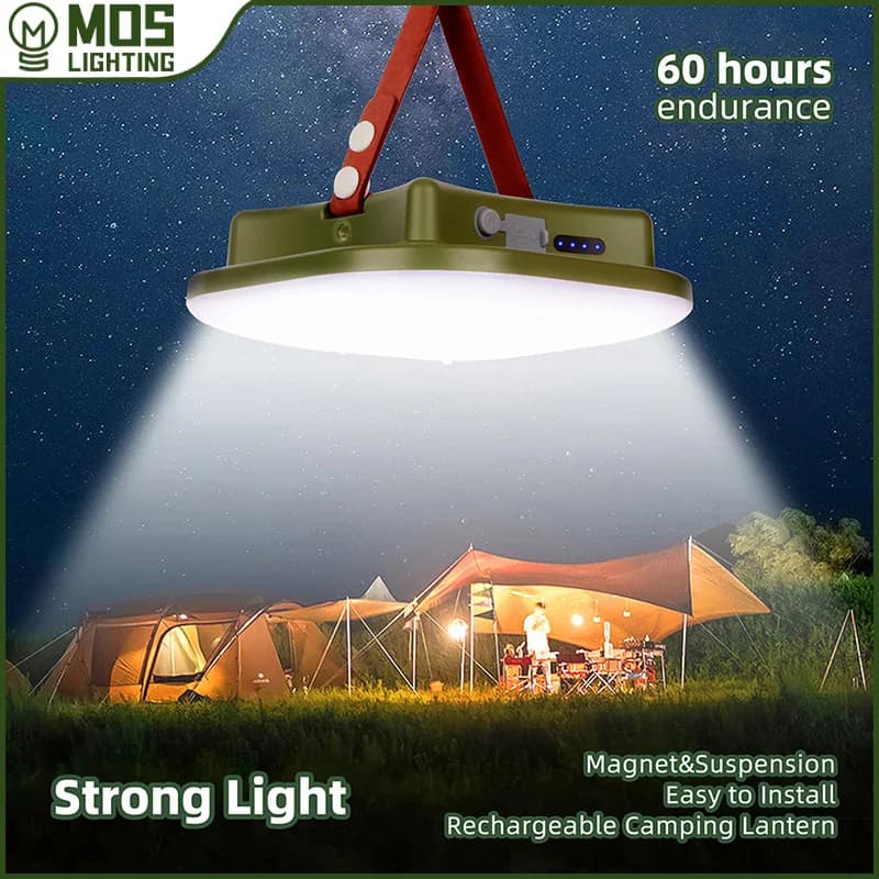MOSLIGHTING 13500maHLED luce da campeggio forte luce con magnete ricaricabile portatile torcia tenda luce pesca luce lavoro notturno