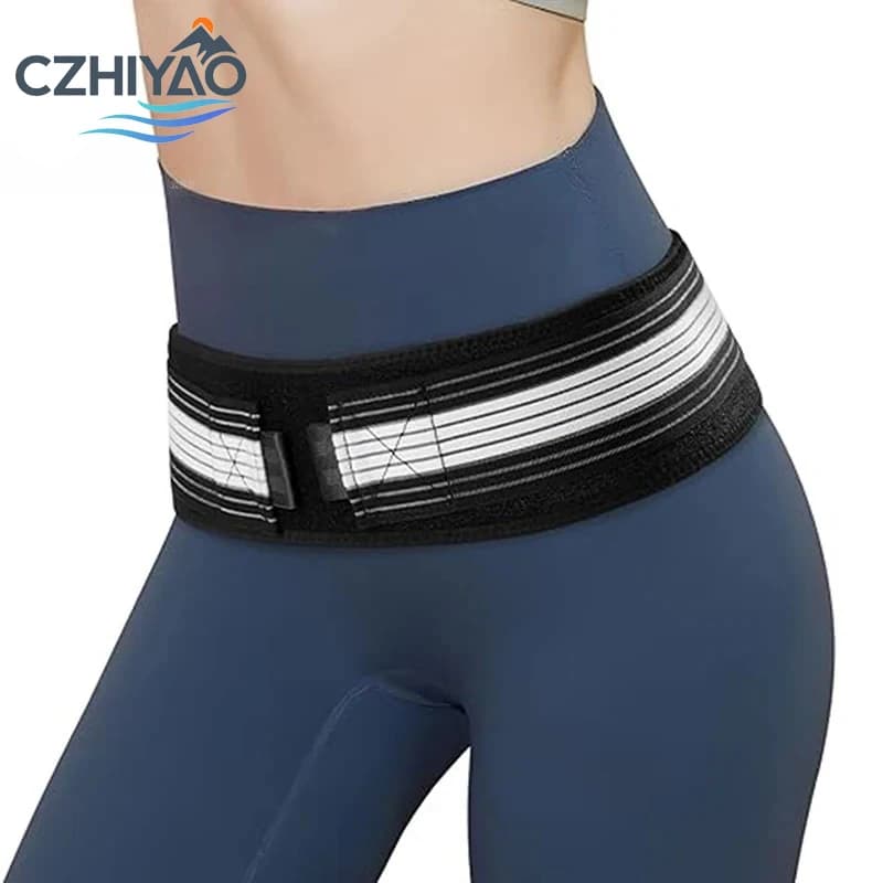 CZHIYAO Breathable Lumbar Support Belt For Men Women Adjustable Back Brace For Weightlifting Gym Running Sports Pain Relief